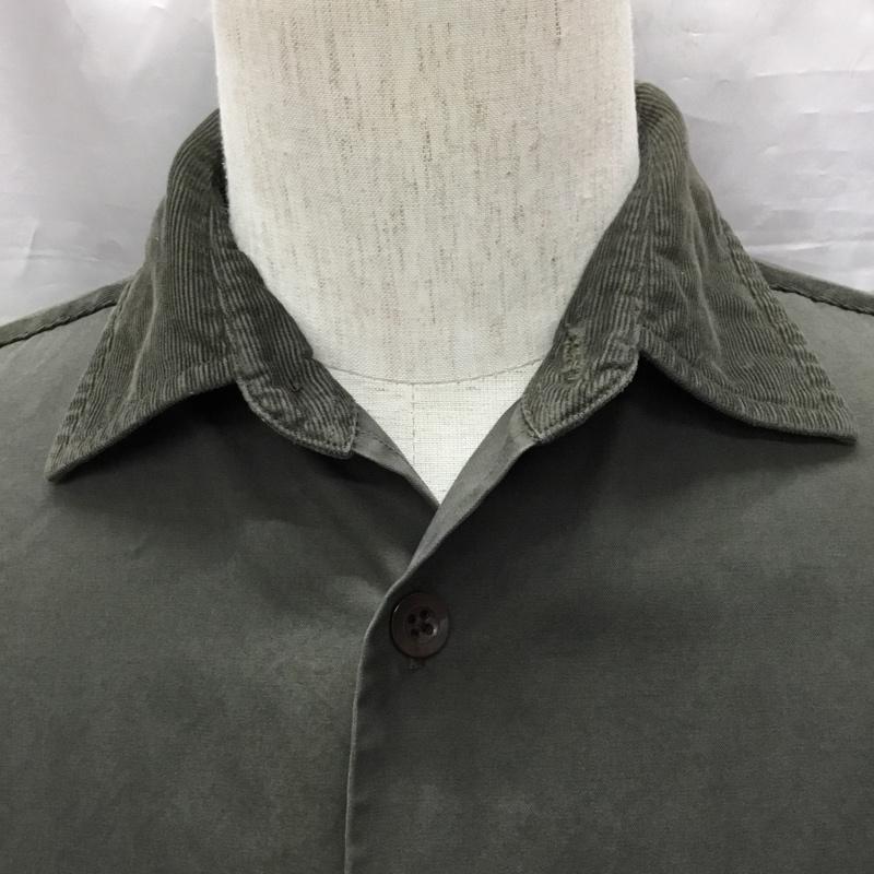 ブルーワーク BLUE WORK シャツ、ブラウス 長袖 長袖シャツ カラーシャツ ポケットシャツ 長袖カットソー トゥモローランド S 無地 カーキ / カーキ /  メンズ USED 古着 中古 10117522
