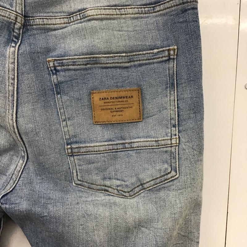 ザラ ZARA パンツ デニム、ジーンズ デニムパンツ スリムパンツ カジュアルパンツ ストレッチパンツ 40インチ 無地 インディゴ / インディゴ /  メンズ USED 古着 中古 10143192
