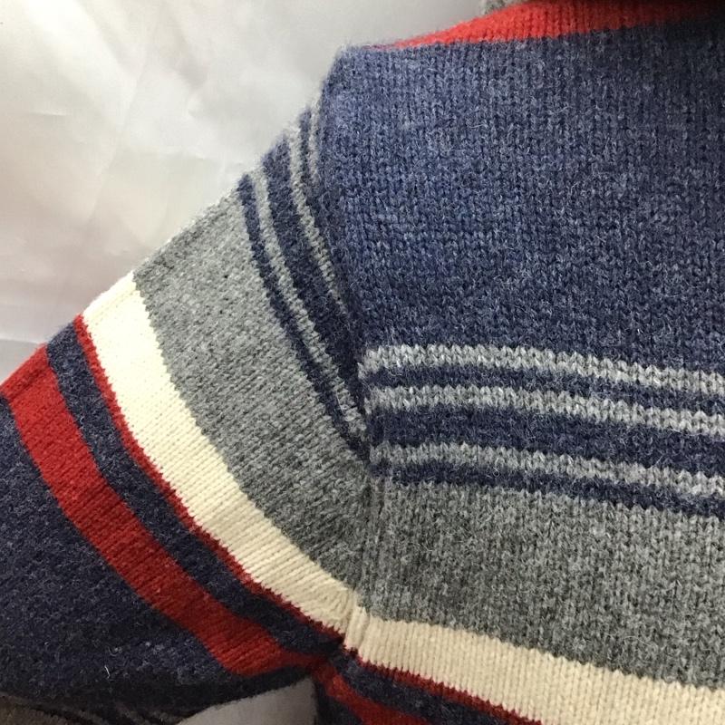 エディーバウアー Eddie Bauer パーカー 長袖 ジップアップパーカー 長袖パーカー フード付きボアパーカー M ボーダー柄 マルチカラー / マルチカラー /  メンズ USED 古着 中古 10113242