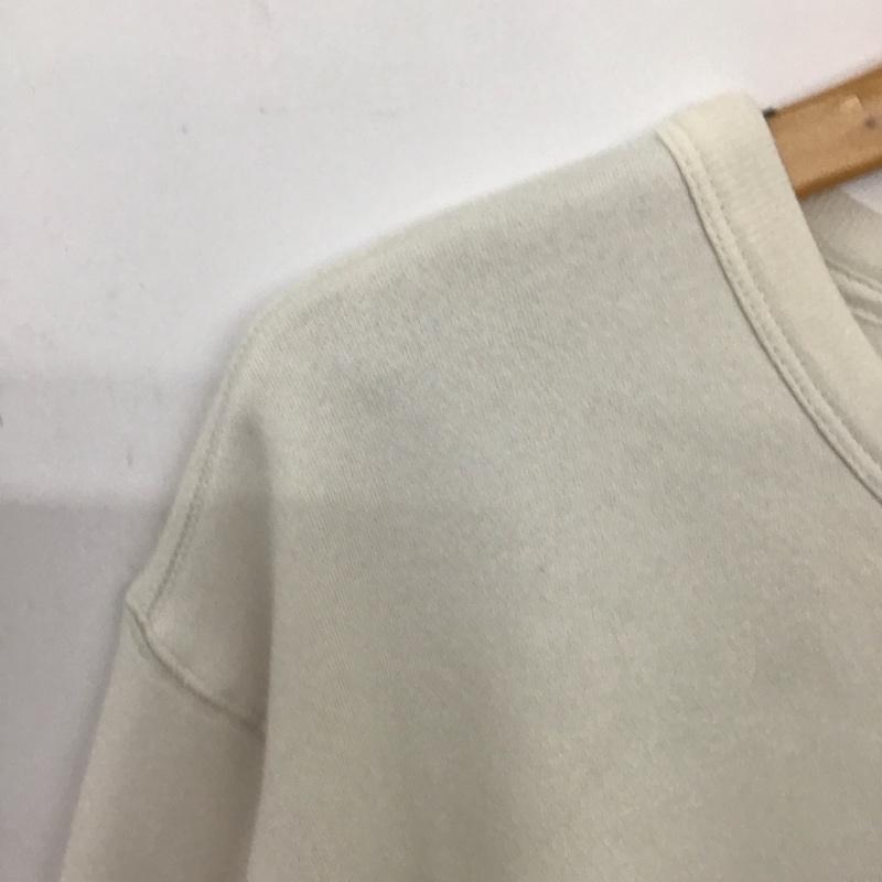 ギャップ GAP トレーナー 長袖 長袖トレーナー スウェット クルーネック プルオーバー L ロゴ、文字 白 / ホワイト /  メンズ USED 古着 中古 10132802