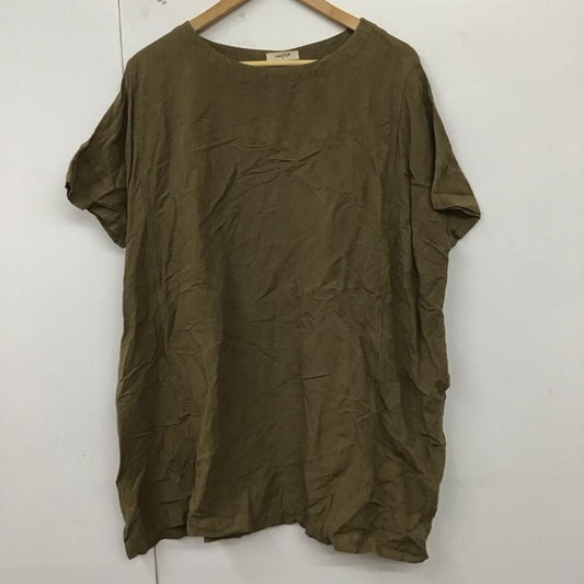 スタディオクリップ studio CLIP カットソー 半袖 FREE 無地 茶 / ブラウン /  レディース USED 古着 中古 10129713