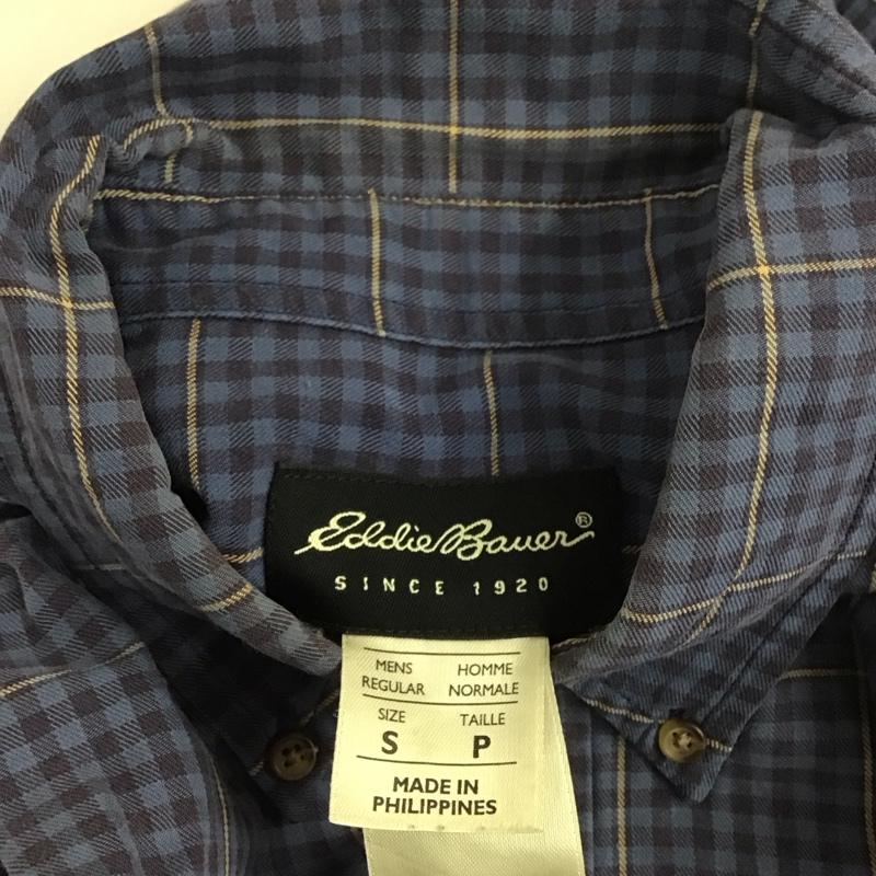 エディーバウアー Eddie Bauer シャツ、ブラウス 長袖 長袖シャツ チェックシャツ カラーシャツ ボタンダウンシャツ S チェック マルチカラー / マルチカラー /  メンズ USED 古着 中古 10129499
