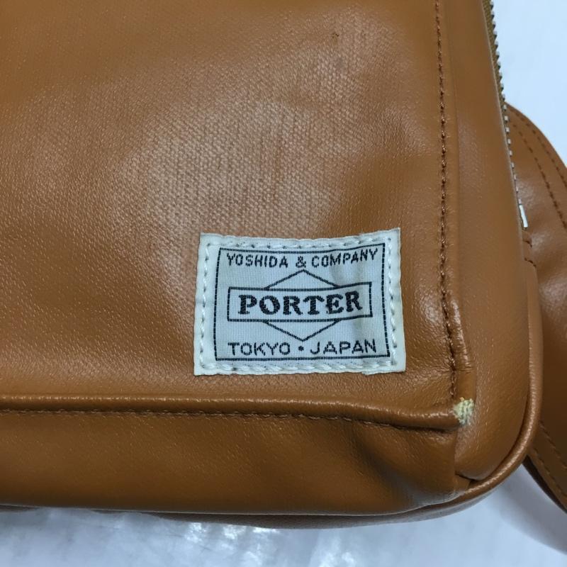 ポーター PORTER ボディバッグ ボディバッグ ワンショルダー SLING SHOULDER BAG FREE STYLE ロゴ、文字 キャメル / キャメル /  メンズ USED 古着 中古 10110586