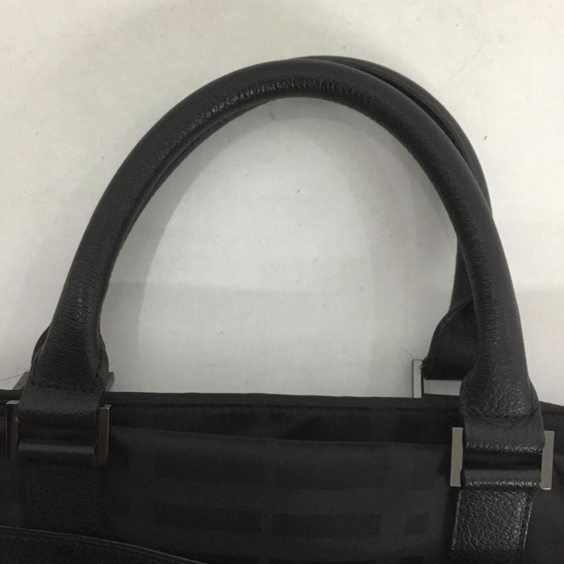 バーバリーブラックレーベル BURBERRY BLACK LABEL ブリーフケース、書類かばん ブリーフケース、書類かばん チェック ロゴ、文字 黒 / ブラック /  メンズ USED 古着 中古 10140437