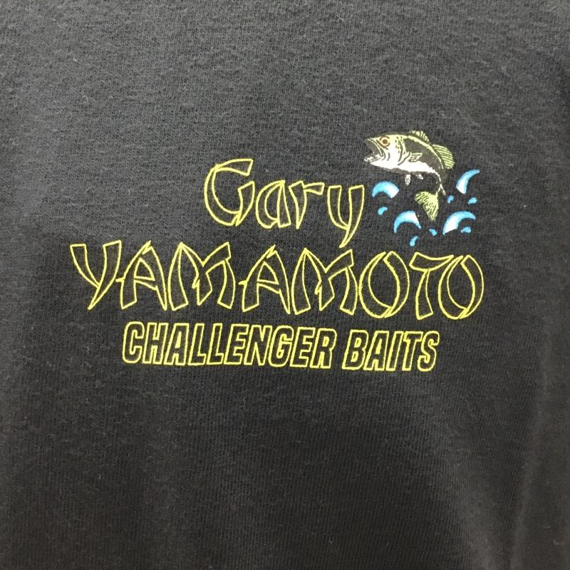 チャレンジャー CHALLENGER Tシャツ 半袖 CLG-TS 022-012 Gary YAMAMOTO BAITS TEE バックプリント L ロゴ、文字 黒 / ブラック /  メンズ USED 古着 中古 10109679