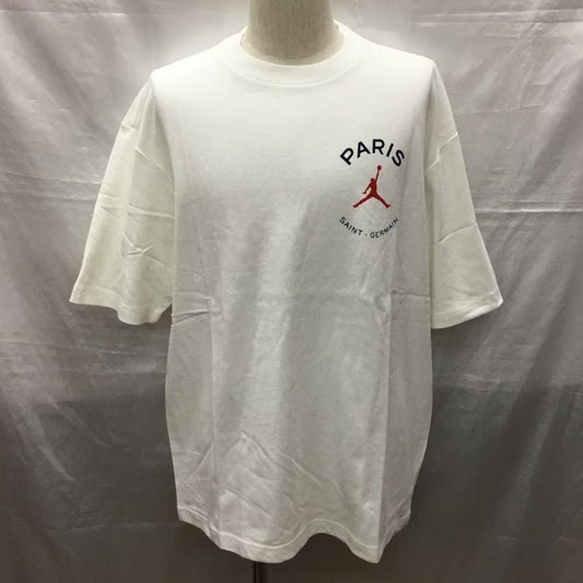 ナイキ NIKE Tシャツ 半袖 DJ0402-100 パリSG ジョーダン クルーネック タグ付き XL プリント 白 / ホワイト /  メンズ USED 古着 中古 10121254