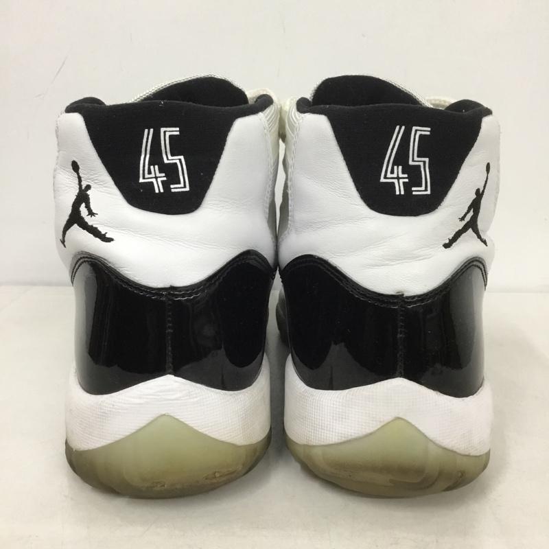 ナイキ NIKE スニーカー スニーカー 378037-100 AIR JORDAN 11 RETRO 28.5cm 箱有 28.5cm ワンポイント 白 / ホワイト / X 黒 / ブラック /  メンズ USED 古着 中古 10142704