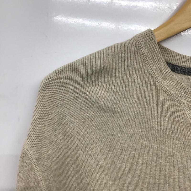 ポロラルフローレン POLO RALPH LAUREN ニット、セーター 長袖 長袖ニットカットソー クルーネック セーター M ロゴ、文字 ベージュ / ベージュ /  メンズ USED 古着 中古 10146809