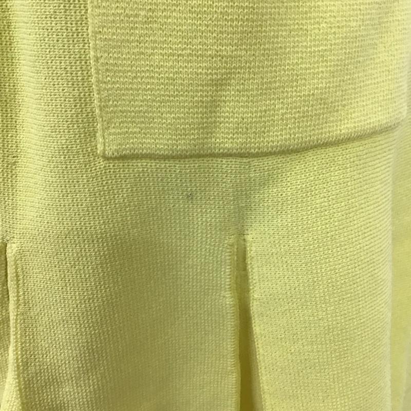 ザラ ZARA ワンピース ひざ丈スカート 3859 025 300 ボックススカート タグ付き M 無地 黄 / イエロー /  レディース USED 古着 中古 10117706