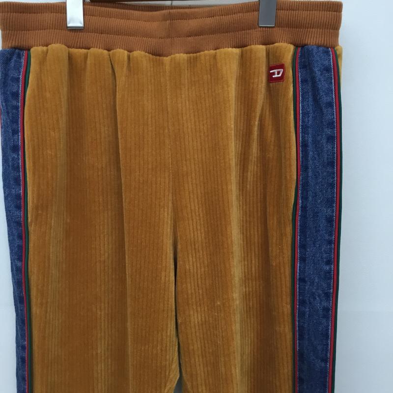 ディーゼル DIESEL ボトムス ボトムス コーデュロイ　トラックパンツ L ロゴ、文字 茶 / ブラウン /  メンズ USED 古着 中古 10134245