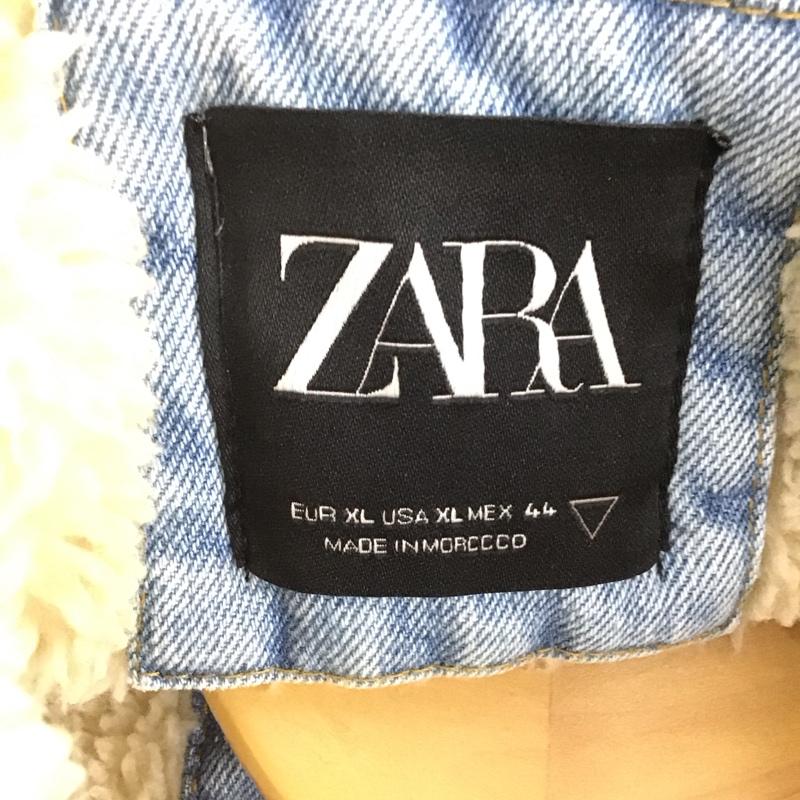 ザラ ZARA ジャケット、上着 ジャケット、ブレザー デニムジャケット Gジャン アウター カジュアルジャケット XL 無地 インディゴ / インディゴ /  メンズ USED 古着 中古 10141849