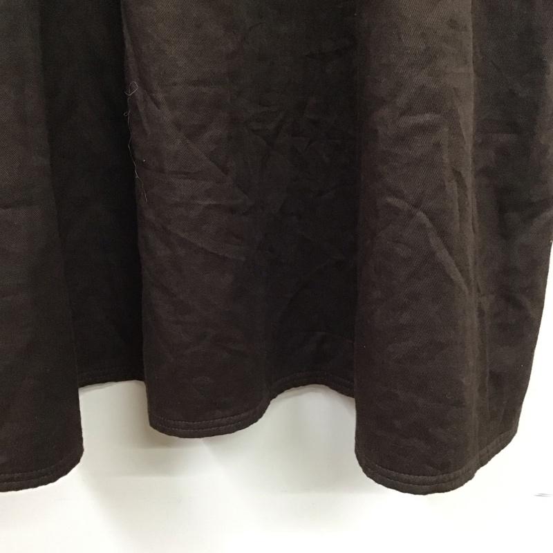 マウジー MOUSSY ワンピース ロングスカート 010CA330-7370 GATHER SLEEVE DRESS 2 無地 茶 / ブラウン /  レディース USED 古着 中古 10124802