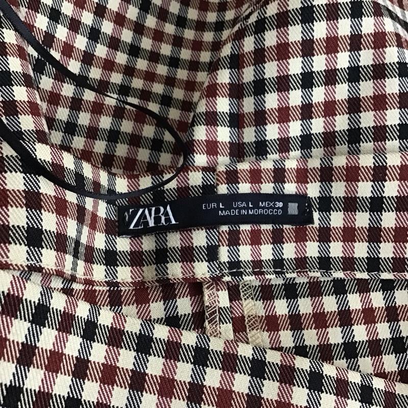 ザラ ZARA ワンピース ミニスカート 0387 160 075 スクエアネック L チェック マルチカラー / マルチカラー /  レディース USED 古着 中古 10119624
