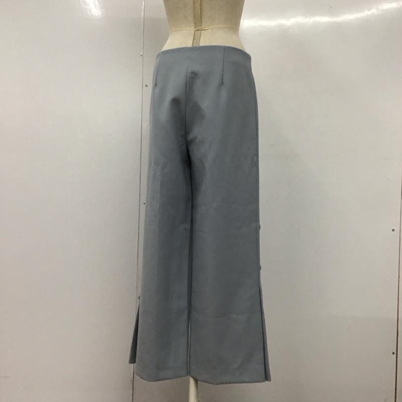 ザラベーシック ZARA BASIC パンツ スラックス スラックスパンツ ワイドパンツ カジュアルパンツ M 無地 水色 / ライトブルー /  レディース USED 古着 中古 10122537