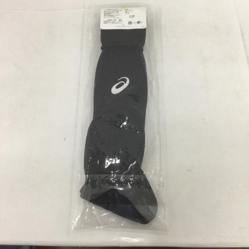 アシックス ASICS ファッション小物 ファッション小物 XSS098 ストッキング ジュニア サッカー 22cm ロゴ、文字 黒 / ブラック /  ボーイズ USED 古着 中古 10132169