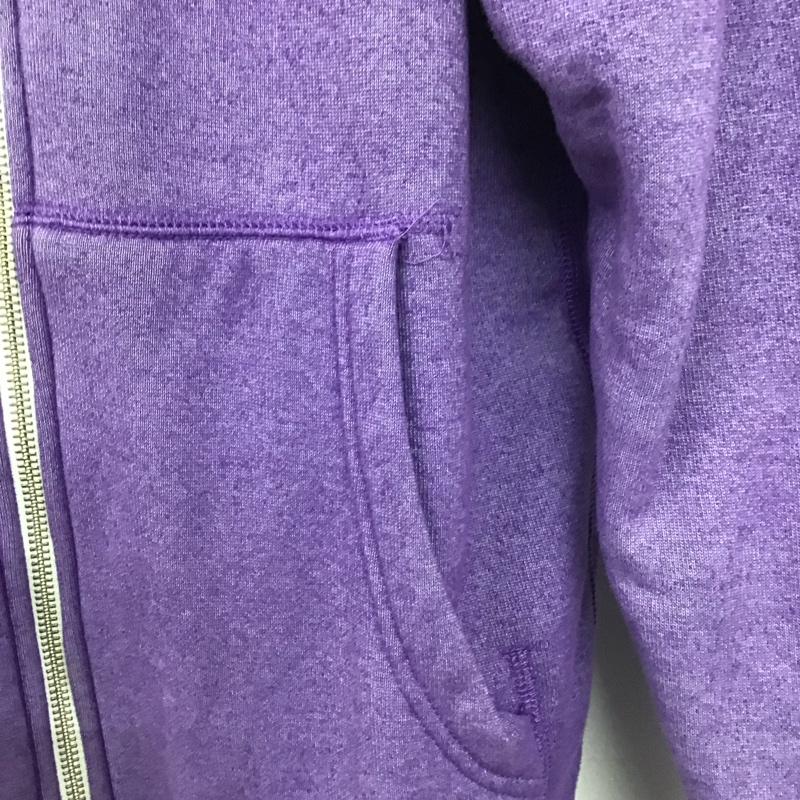 ステューシー STUSSY パーカー 長袖 ジップアップパーカー 長袖パーカー カジュアルジャケット L ロゴ、文字 紫 / パープル /  メンズ USED 古着 中古 10140303