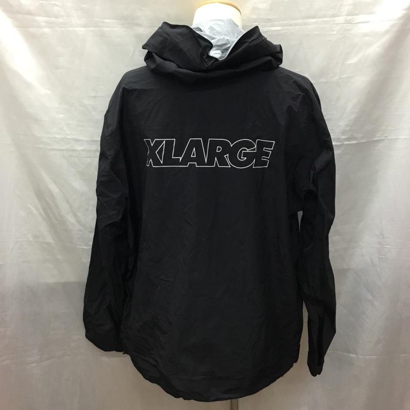 エクストララージ XLARGE ジャケット、上着 ジャンパー、ブルゾン ジップアップジャケット ジャンパー ジャケット カジュアルジャケット アウター L ロゴ、文字 黒 / ブラック /  メンズ USED 古着 中古 10121473