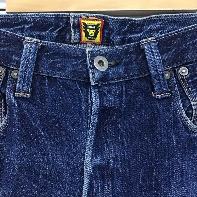 ヒューマンメード HUMAN MADE パンツ デニム、ジーンズ デニムパンツ ワイドパンツ カジュアルパンツ ストレッチパンツ M 無地 インディゴ / インディゴ /  メンズ USED 古着 中古 10145736