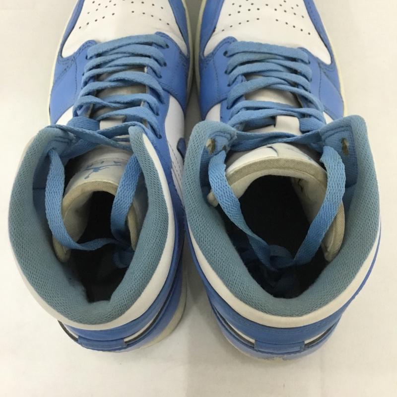 ナイキ NIKE スニーカー スニーカー 554724-106 AIR JORDAN 1 MID 28cm 28.0cm ロゴ、文字 白 / ホワイト / X 水色 / ライトブルー /  メンズ USED 古着 中古 10131646