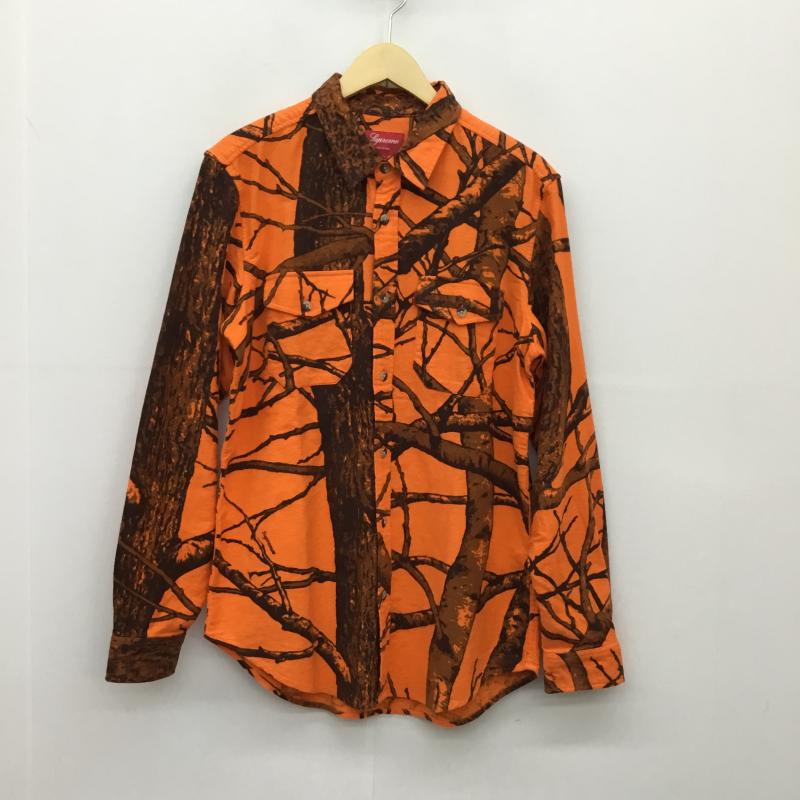 シュプリーム Supreme シャツ、ブラウス 長袖 Supreme 12AW Real tree camo shirt M 総柄 橙 / オレンジ /  メンズ USED 古着 中古 10122371