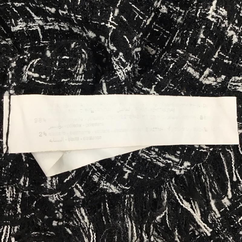 ザラ ZARA ニット、セーター 長袖 3440 252 800 モックネック フリンジ M  黒 / ブラック / X 白 / ホワイト /  レディース USED 古着 中古 10118444
