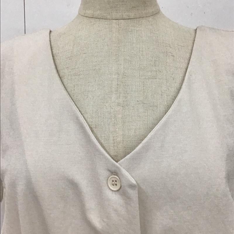サニーレーベル Sonny Label ワンピース ロングスカート LA95-26K037 ノースリーブ 前開き FREE 無地 アイボリー / アイボリー /  レディース USED 古着 中古 10116466