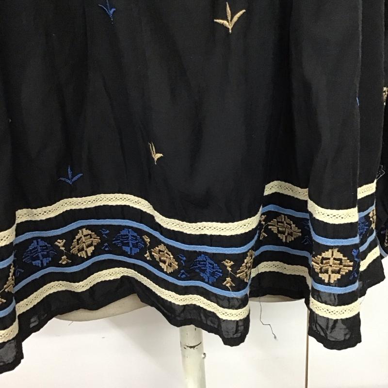 ザラウーマン ZARA WOMAN カットソー 半袖 半袖カットソー シャツカットソー フレア L 刺繍 マルチカラー / マルチカラー /  レディース USED 古着 中古 10124070