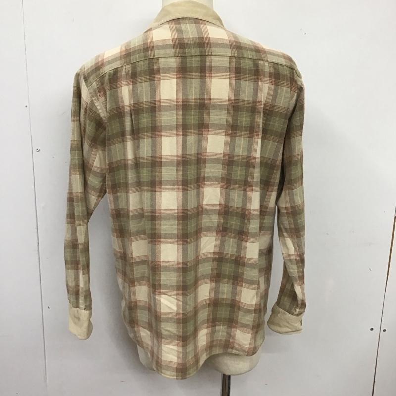 パパス PAPAS シャツ、ブラウス 長袖 長袖シャツ チェックシャツ カラーシャツ L チェック マルチカラー / マルチカラー /  メンズ USED 古着 中古 10126231