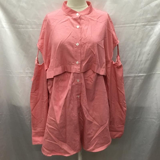 チャオパニック CIAOPANIC シャツ、ブラウス 長袖 CPZ1022104A0008 2WAY 無地 桃 / ピンク /  レディース USED 古着 中古 10112265