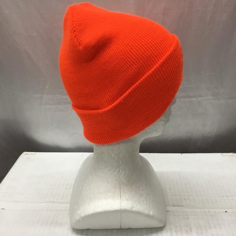 カーハート Carhartt 帽子 ニット帽 A18 BOG ワッチ ロゴ、文字 橙 / オレンジ /  メンズ USED 古着 中古 10113726