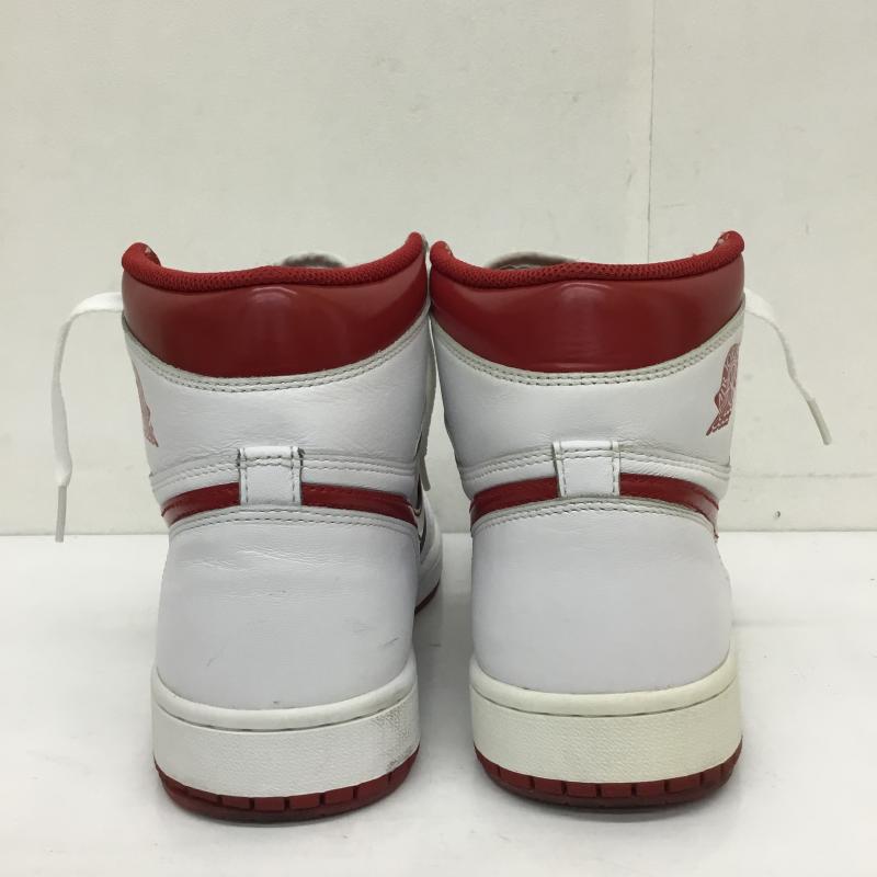 ナイキ NIKE スニーカー スニーカー 555088-103 Air Jordan 1 Retro High Metallic Red エアジョーダン 1 レトロ ハイ メタリック レッド 28.0cm ロゴ、文字 白 / ホワイト / X 赤 / レッド /  メンズ USED 古着 中古 10124075