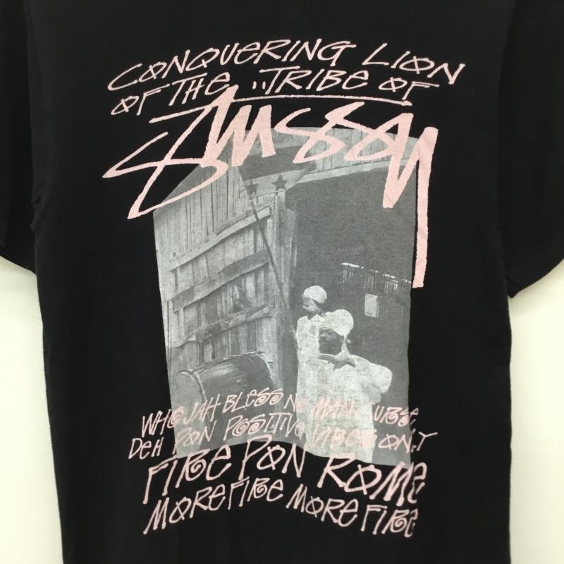 ステューシー STUSSY Tシャツ 半袖 S プリント 黒 / ブラック /  メンズ USED 古着 中古 10144400