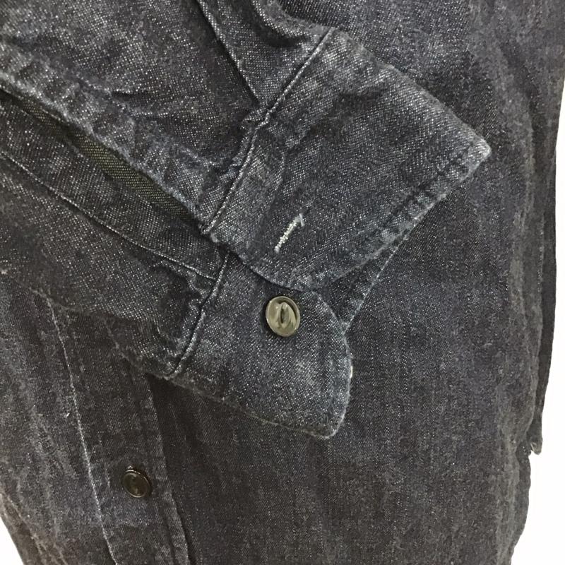 リー Lee シャツ、ブラウス 長袖 GLT048 デニムシャツ XL ロゴ、文字 インディゴ / インディゴ /  メンズ USED 古着 中古 10120202