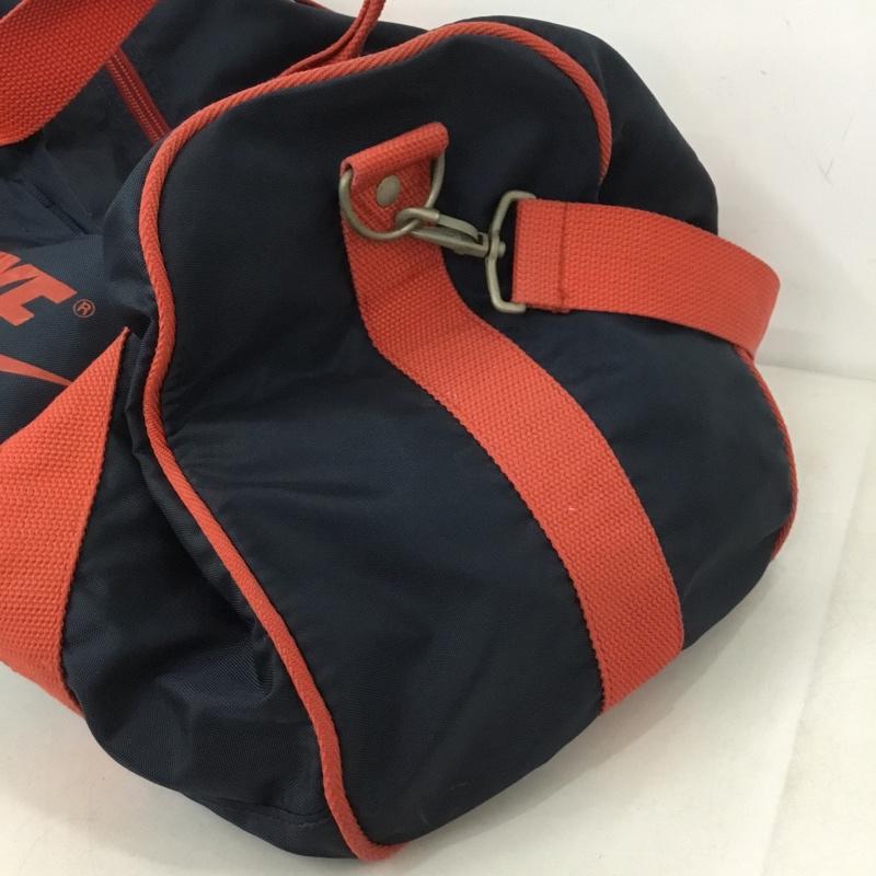 ナイキ NIKE ボストンバッグ ボストンバッグ ショルダーバッグ 2WAY ロゴ、文字 紺 / ネイビー / X 赤 / レッド /  メンズ USED 古着 中古 10150232