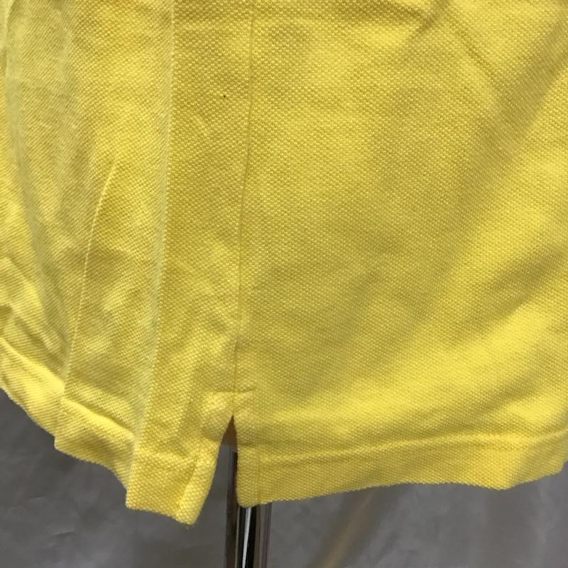 トミーヒルフィガー TOMMY HILFIGER ポロシャツ 半袖 半袖ポロシャツ カラーシャツ 半袖カットソー XL ロゴ、文字 黄 / イエロー /  メンズ USED 古着 中古 10113223