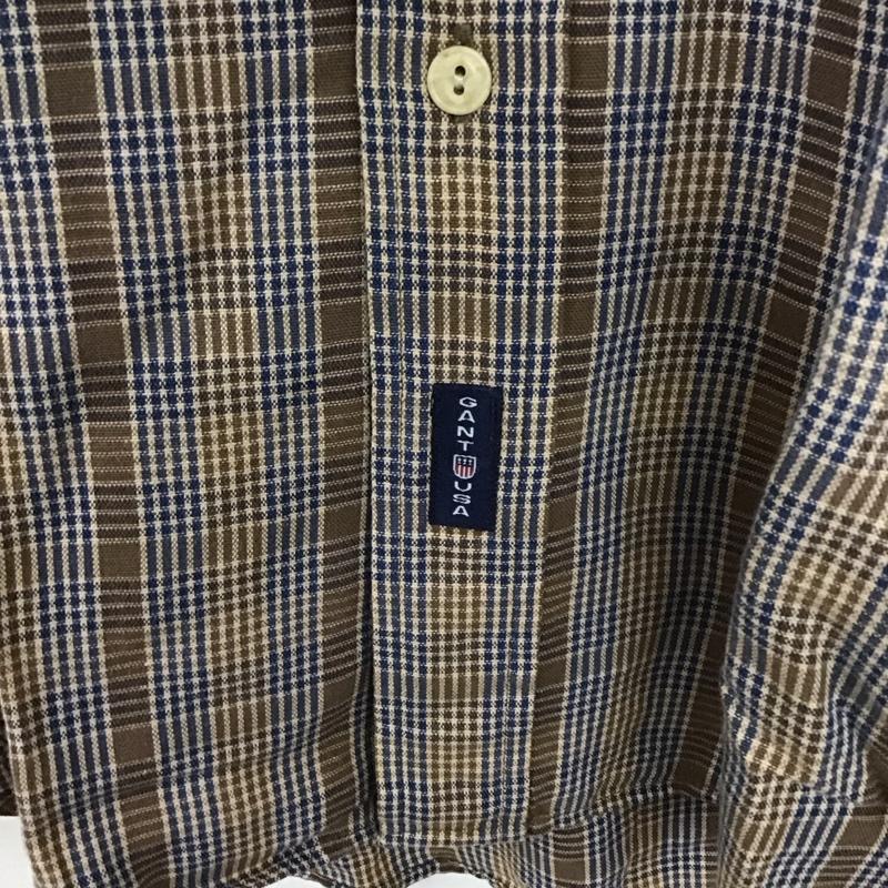 ガント GANT シャツ、ブラウス 長袖 長袖シャツ チェックシャツ カラーシャツ ボタンダウンシャツ M チェック マルチカラー / マルチカラー /  メンズ USED 古着 中古 10132680