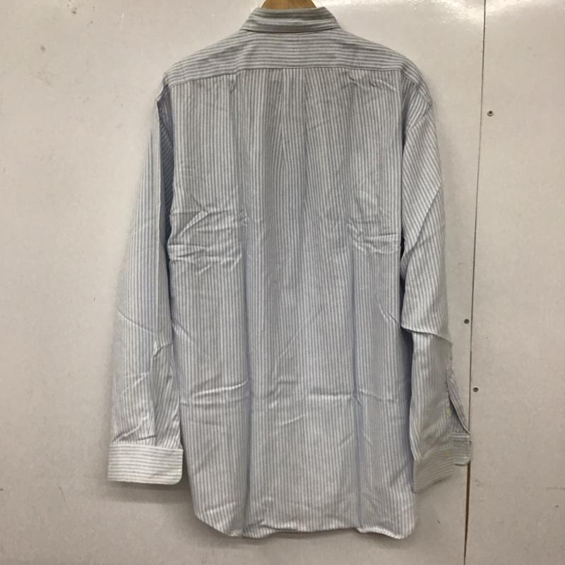 ラルフローレン RALPHLAUREN シャツ、ブラウス 長袖 長袖シャツ ストライプシャツ カラーシャツ M ストライプ 白 / ホワイト / X 水色 / ライトブルー /  メンズ USED 古着 中古 10129479