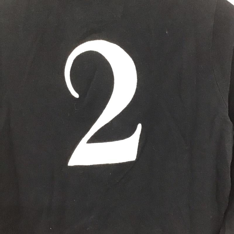 ラルフローレン RALPHLAUREN ポロシャツ 長袖 長袖ポロシャツ 長袖カットソー カラーシャツ M ロゴ、文字 黒 / ブラック /  メンズ USED 古着 中古 10140277