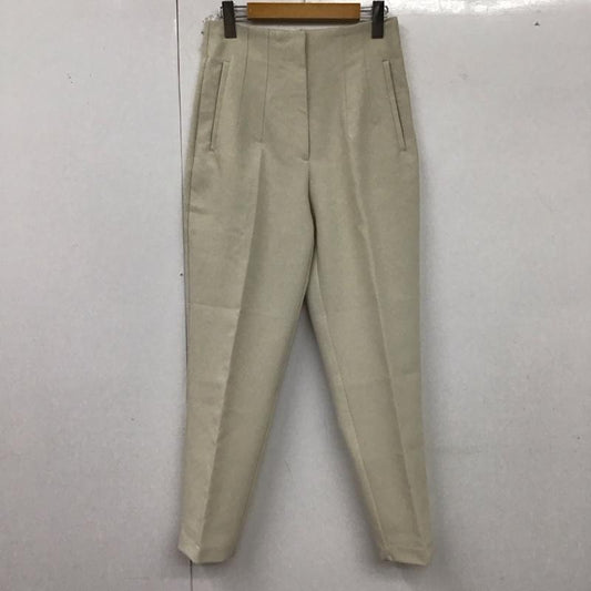 ザラ ZARA パンツ スラックス M 無地 オフホワイト / オフホワイト /  レディース USED 古着 中古 10129262