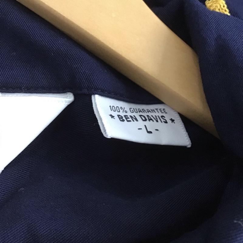 ベンデイビス BEN DAVIS シャツ、ブラウス 半袖 半袖シャツ 無地シャツ ポケットシャツ L ロゴ、文字 紺 / ネイビー /  メンズ USED 古着 中古 10148751