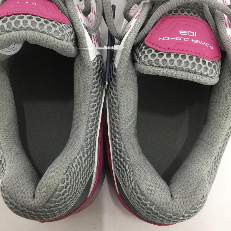 ヨネックス YONEX スニーカー スニーカー SHT103 テニスシューズ パワークッション103 箱有 27cm 27.0cm ロゴ、文字 白 / ホワイト / X 灰 / グレー / X 桃 / ピンク /  メンズ USED 古着 中古 10149907