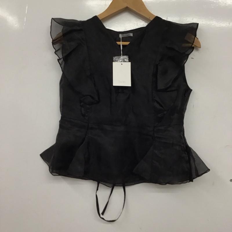 ルアナ LUANA シャツ、ブラウス 半袖 ノースリーブシャツ ノーカラーシャツ FREE 無地 黒 / ブラック /  レディース USED 古着 中古 10149385