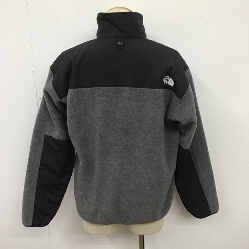 ザノースフェイス THE NORTH FACE ジャケット、上着 ジャンパー、ブルゾン nl-3205 フリースジャケット ジップアップジャケット アウター LL ロゴ、文字 黒 / ブラック / X 灰 / グレー /  メンズ USED 古着 中古 10107541