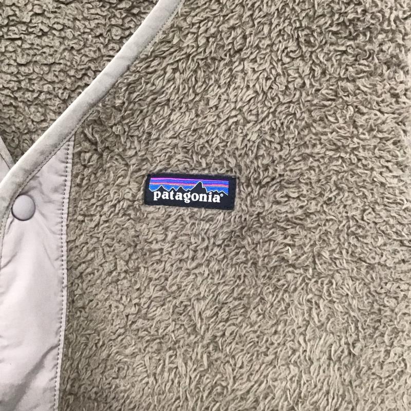 パタゴニア patagonia ベスト ベスト フリースベスト ノースリーブカットソー フロントボタン L ロゴ、文字 ベージュ / ベージュ /  メンズ USED 古着 中古 10142439