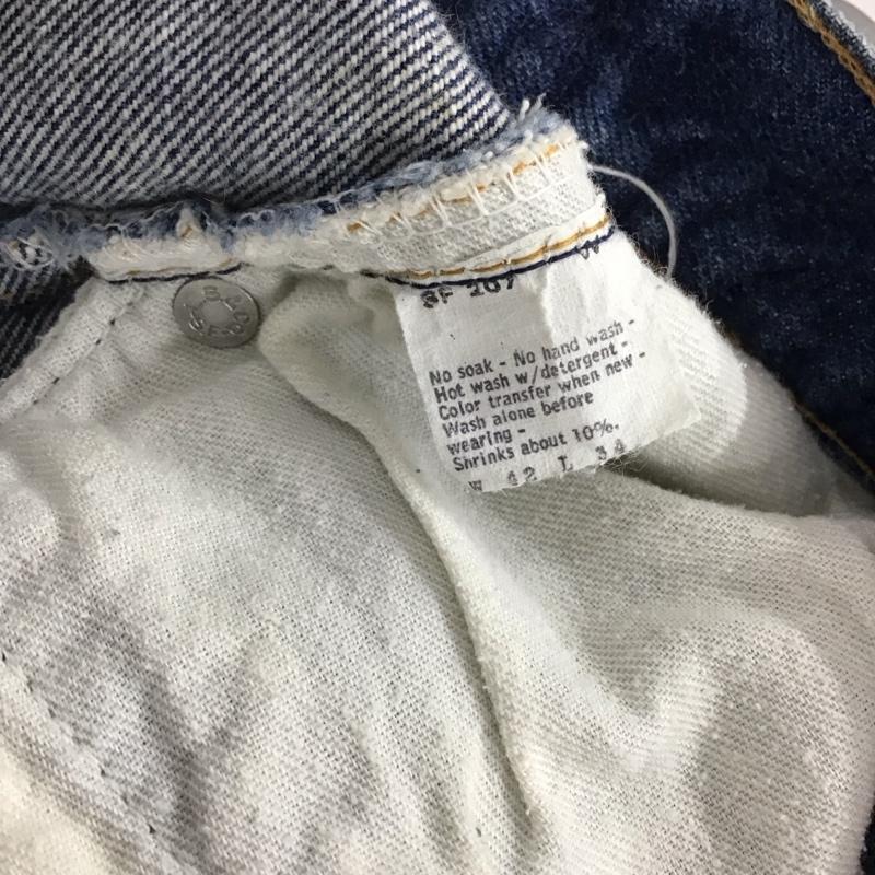 リーバイストラウスアンドコー Levi Strauss & co. パンツ デニム、ジーンズ デニムパンツ ワイドパンツ カジュアルパンツ 80s 501 赤ミミ ヴィンテージ 42 無地 インディゴ / インディゴ /  メンズ USED 古着 中古 10140980