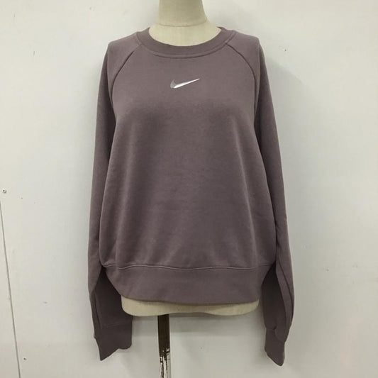 ナイキ NIKE トレーナー 長袖 CZ8891-531 ラグランスリーブ スウェット Swoosh XL ロゴ、文字 紫 / パープル /  レディース USED 古着 中古 10107971