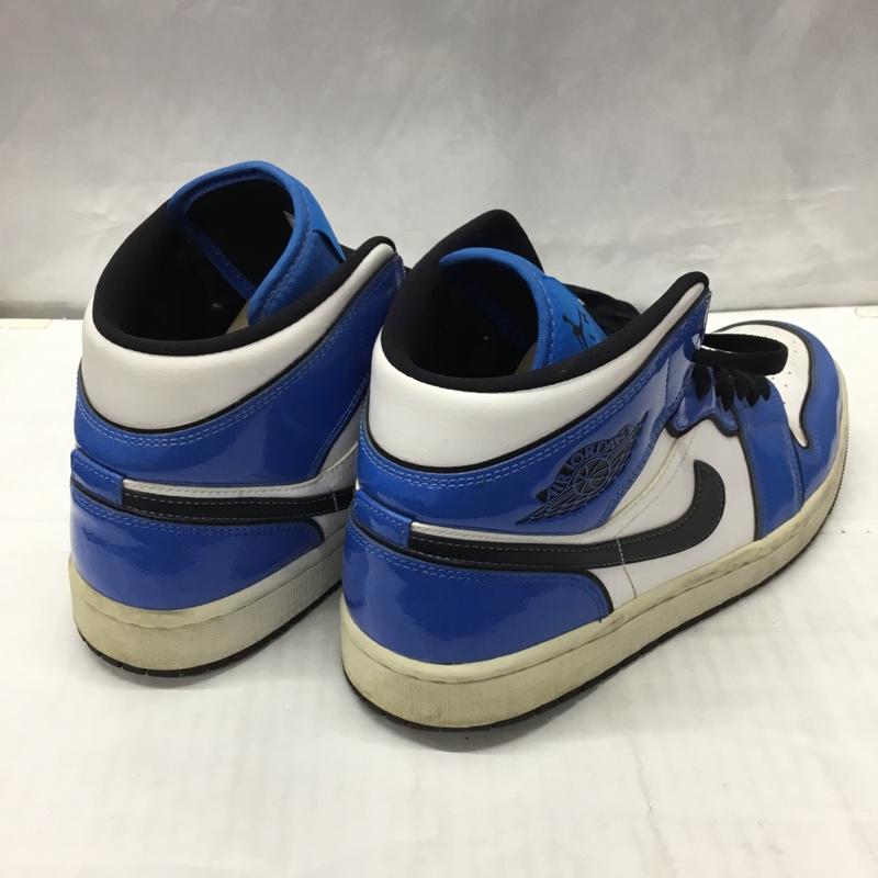 ナイキ NIKE スニーカー スニーカー DD6834-402 AIR JORDAN 1 MID SE 27.5cm 箱有 27.5cm ロゴ、文字 白 / ホワイト / X 黒 / ブラック / X 青 / ブルー /  メンズ USED 古着 中古 10122255