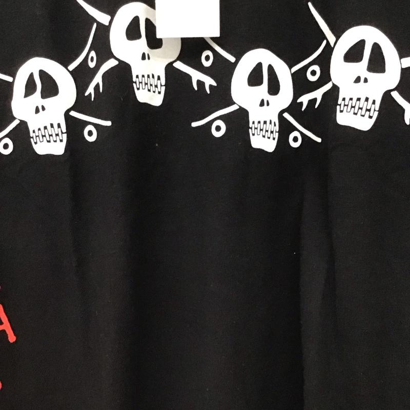 ステューシー STUSSY Tシャツ 半袖 半袖カットソー プリントTシャツ クルーネックカットソー M プリント 黒 / ブラック /  メンズ USED 古着 中古 10135909