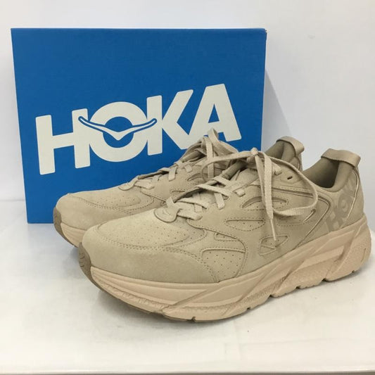 ホカ HOKA スニーカー スニーカー 1122571 CLIFTON L SUEDE 30cm 箱有 30.0cm ロゴ、文字 ベージュ / ベージュ /  メンズ USED 古着 中古 10134535