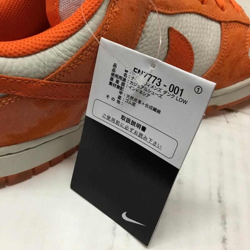 ナイキ NIKE スニーカー スニーカー FN7773-001 WMNS DUNK LOW 27.5cm 箱有 27.5cm ロゴ、文字 橙 / オレンジ / X アイボリー / アイボリー /  メンズ USED 古着 中古 10106349